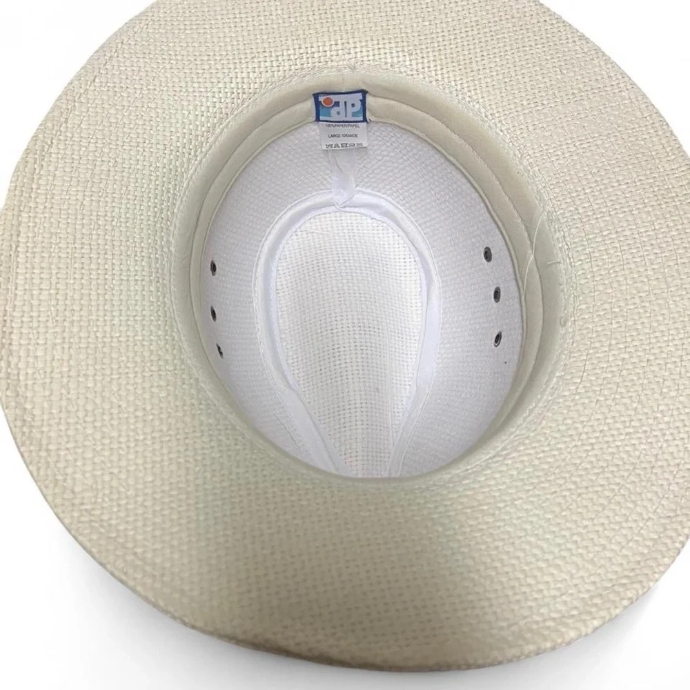 Elegant Cream Fedora with Black Band